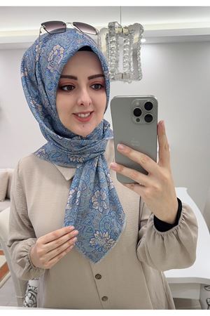 Rüya Koton Eşarp Etnik Desen 