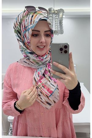 Rüya Koton Eşarp Renkli Model