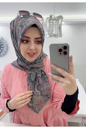 Rüya Koton Eşarp Etnik Desen