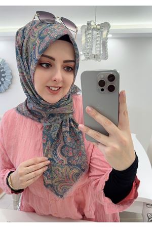 Rüya Koton Eşarp Etnik Desen