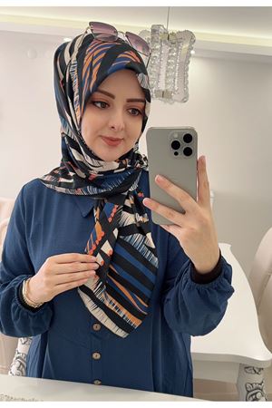 Rüya Koton Eşarp Meşhur Zebra Parlement