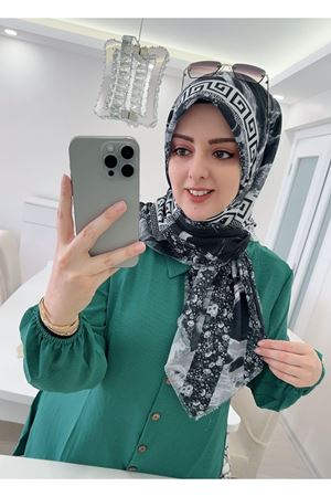 Rüya Koton Eşarp Mermer