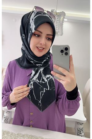 Rüya Koton Eşarp Mermer