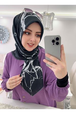 Rüya Koton Eşarp Mermer