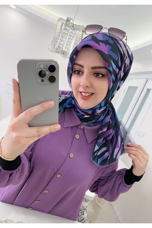 Rüya Koton Eşarp Çizgisel Zebra