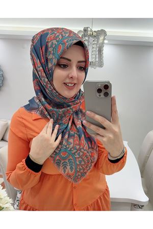 Rüya Koton Eşarp Etnik Desen