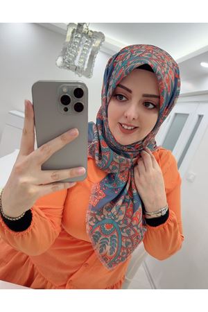 Rüya Koton Eşarp Etnik Desen