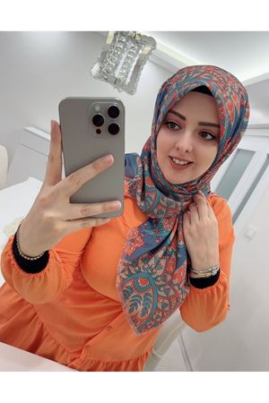 Rüya Koton Eşarp Etnik Desen