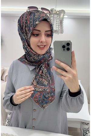 Rüya Koton Eşarp Etnik Desen