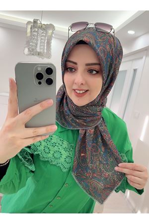 Rüya Koton Eşarp Etnik Desen