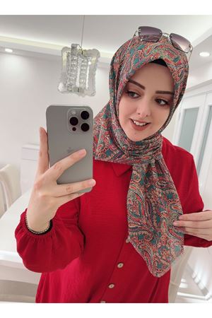 Rüya Koton Eşarp Etnik Desen