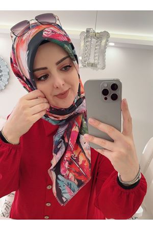 Rüya Koton Eşarp Tüy Desen