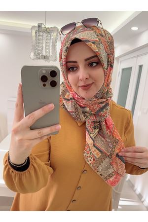 Rüya Koton Eşarp Kırkyama Modeli  