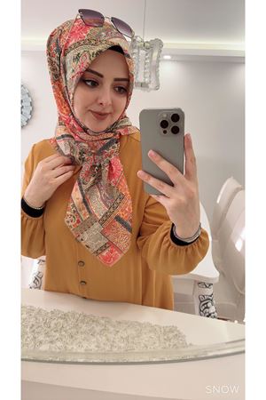 Rüya Koton Eşarp Kırkyama Modeli  