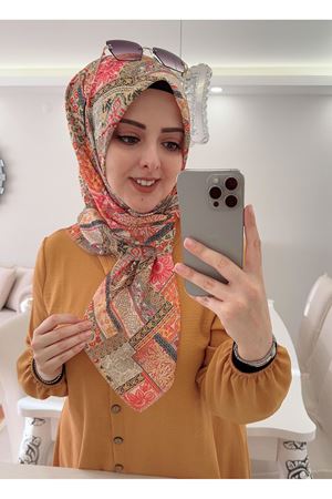 Rüya Koton Eşarp Kırkyama Modeli  