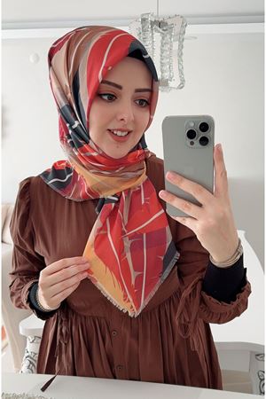 Rüya Koton Eşarp Tüy Desen