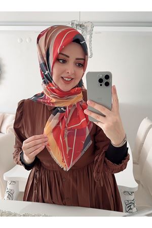 Rüya Koton Eşarp Tüy Desen