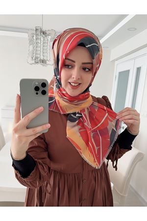 Rüya Koton Eşarp Tüy Desen