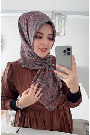 Rüya Koton Eşarp Etnik Desen Kod:4461