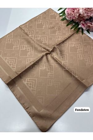 Geometrik Desen Jakar Eşarp (Fondoten)