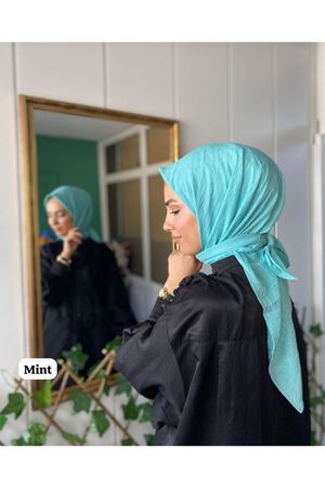 Pamuk Vual Eşarp Mint