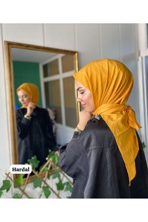 Pamuk Vual Eşarp Hardal