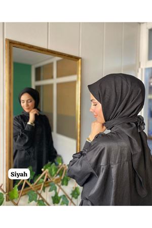 Pamuk Vual Eşarp Siyah