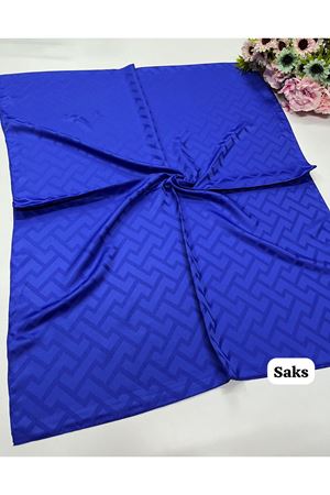 Labirent Desen Jakar Şal Saks