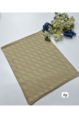 Suyolu Desen Jakar Şal Bej