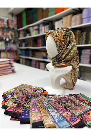 Etnik Desen Soft Eşarp Kod:5917-3