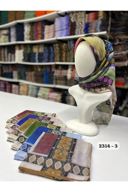 Eskitme Desen Soft Eşarp Kod:2314-3