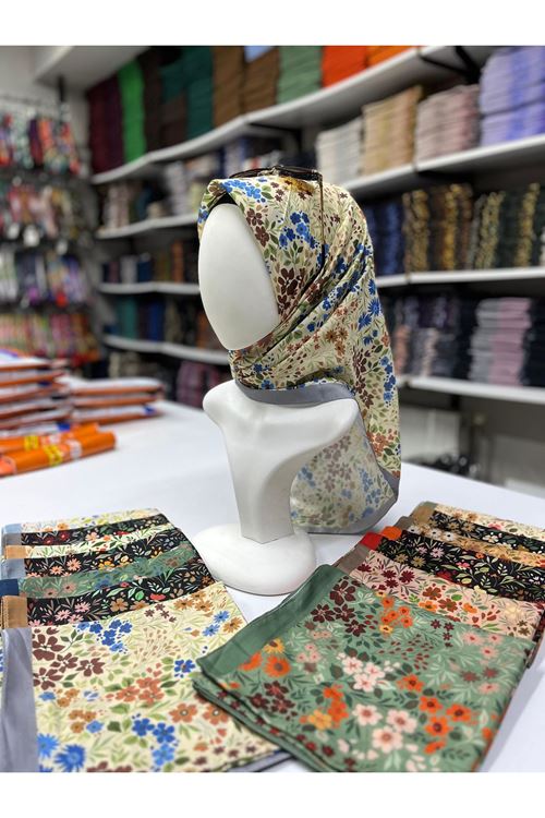 Buket Modeli Soft Eşarp Kod:07