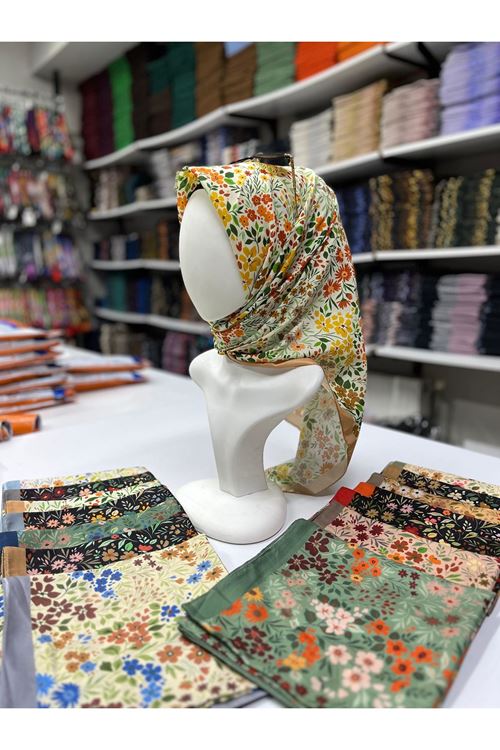 Buket Modeli Soft Eşarp Kod:03