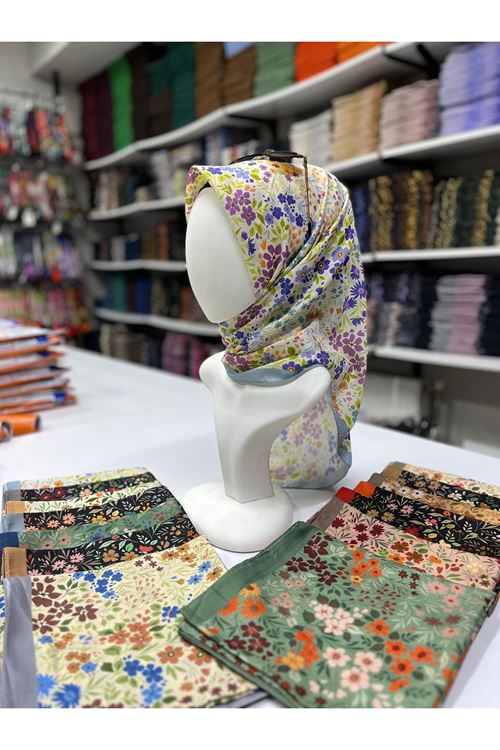 Buket Modeli Soft Eşarp Kod:01