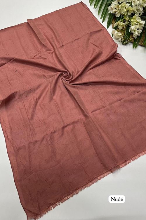 Bambu Kraş Şal Nude