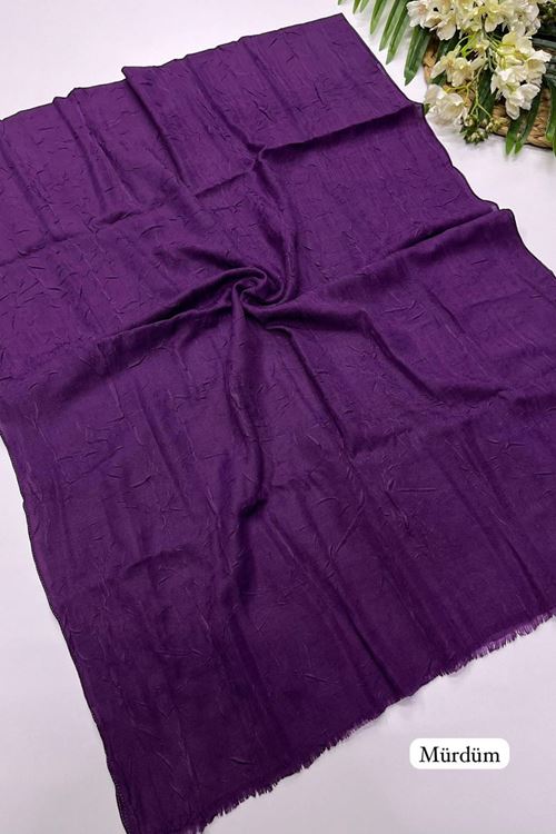 Bambu Kraş Şal Mürdüm