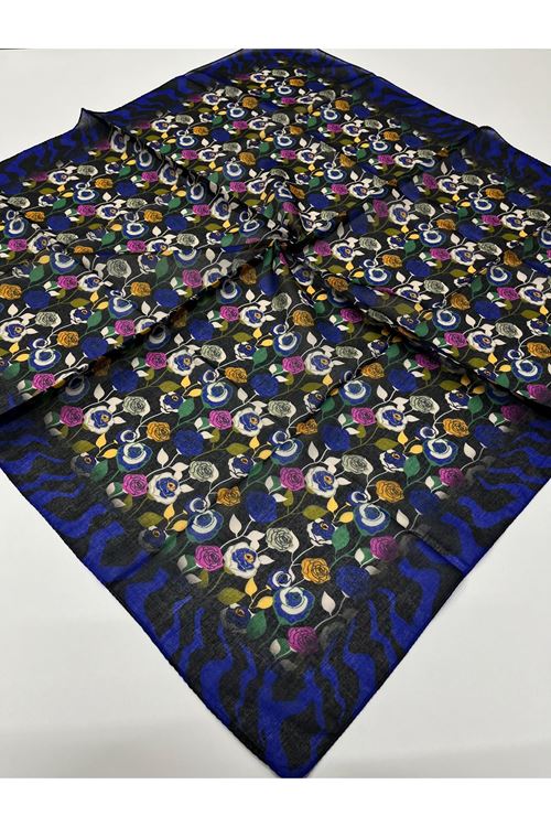 Gül Modeli Soft Eşarp 