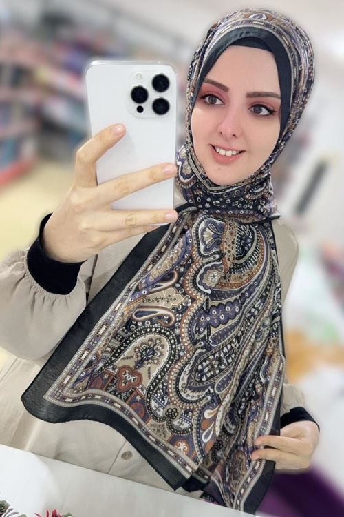 Valens Fresh Koton Şal (Etnik Etro Desen)