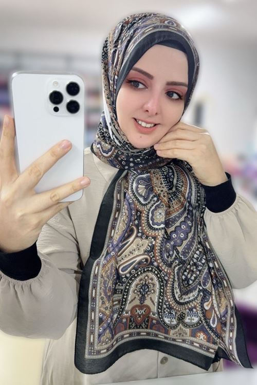 Valens Fresh Koton Şal (Etnik Etro Desen)