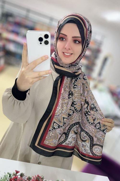 Valens Fresh Koton Şal (Etnik Etro Desen) 