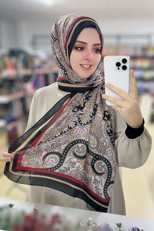 Valens Fresh Koton Şal (Etnik Etro Desen) 