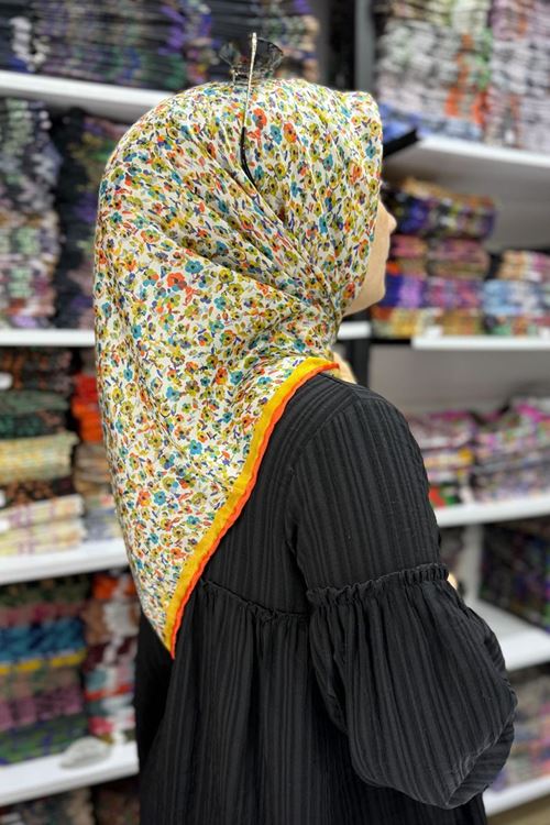 Levidor Kristal Eşarp Çıtır Çiçek Desen 