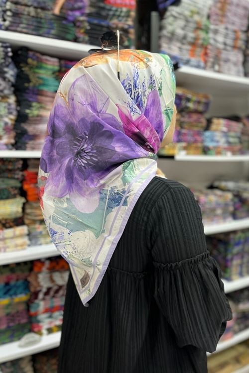 Belinda Digital Twill Eşarp 2555-4