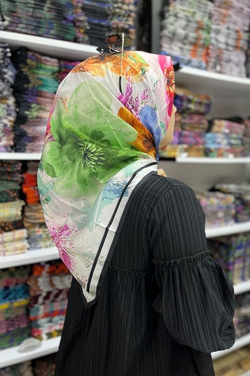 Belinda Digital Twill Eşarp 2555-1