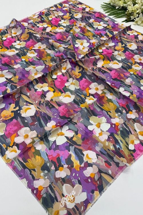 Rüya Koton Eşarp Papatya Modeli   