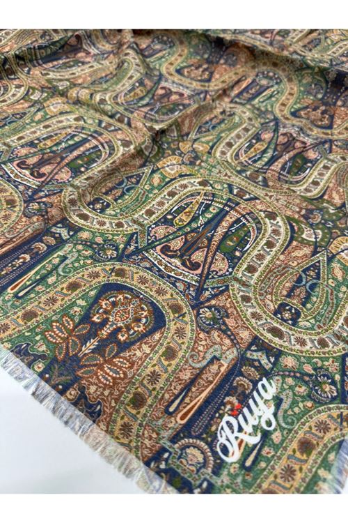 Rüya Koton Eşarp Etnik Desen