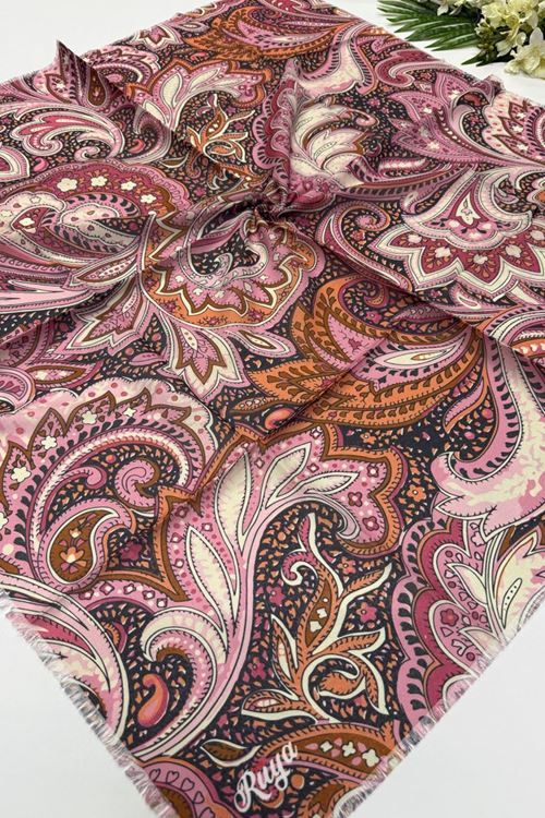 Rüya Koton Eşarp Etnik Desen