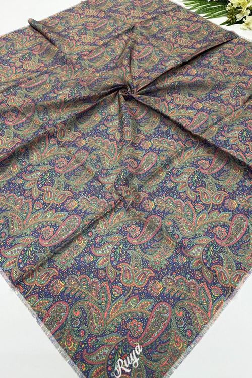 Rüya Koton Eşarp Mini Etnik Desen