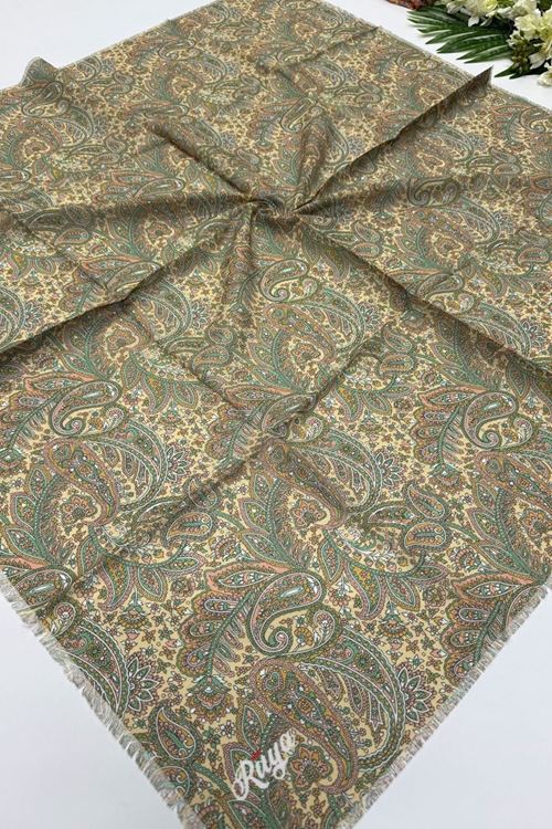 Rüya Koton Eşarp Etnik Desen  