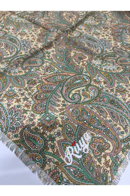 Rüya Koton Eşarp Etnik Desen  